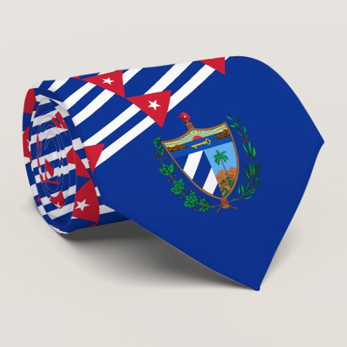 Cuban Flag & Coat of Arms, Flag of Cuba Neck Tie
