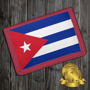 Cuban flag & Cuba fashion patriots /sports Tri-fold Wallet