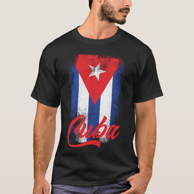 Cuban Flag Cuba Flag Pride Cuba Cuban Flag Cuban  T-Shirt (Front)