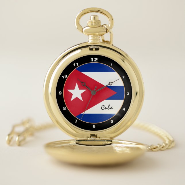 Cuban Flag & Cuba trendy fashion /design watch (Inside)