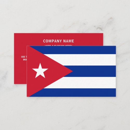 Cuban Flag Flag of Cuba Business Card