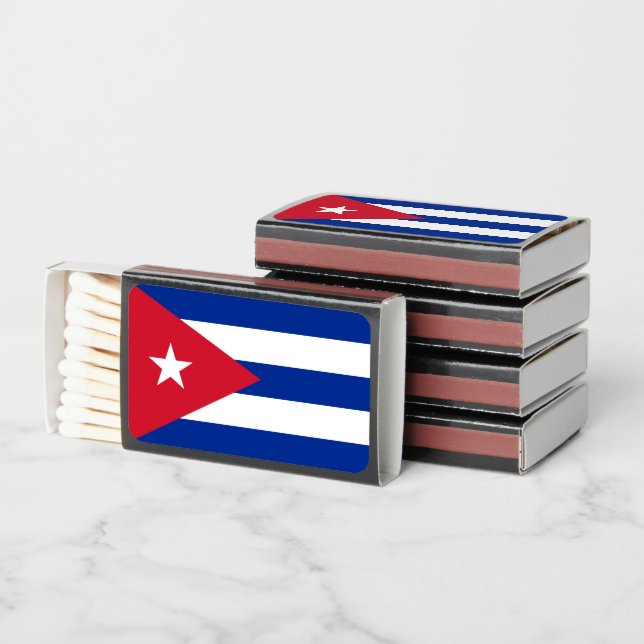 Cuban Flag, Flag of Cuba Matchboxes (Stacked)