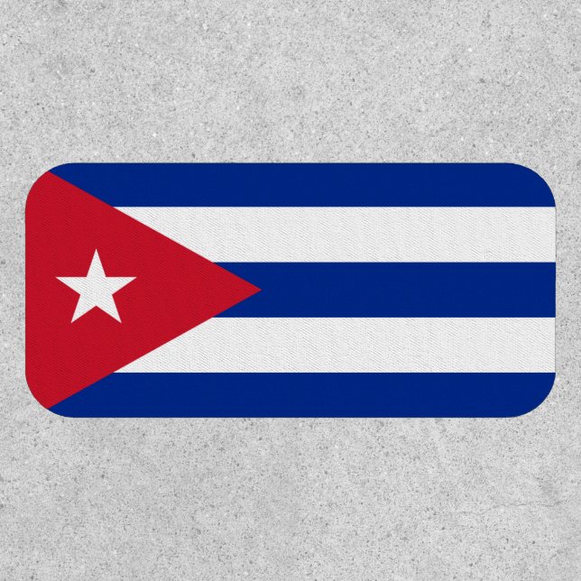 Cuban Flag, Flag of Cuba Patch (Front)