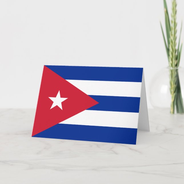 Cuban Flag, Havana, Fidel Castro, Che Guevara Card (Front)
