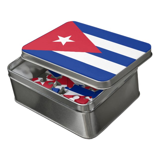 Cuban Flag, Havana, Fidel Castro, Che Guevara Jigsaw Puzzle (Lid Open)