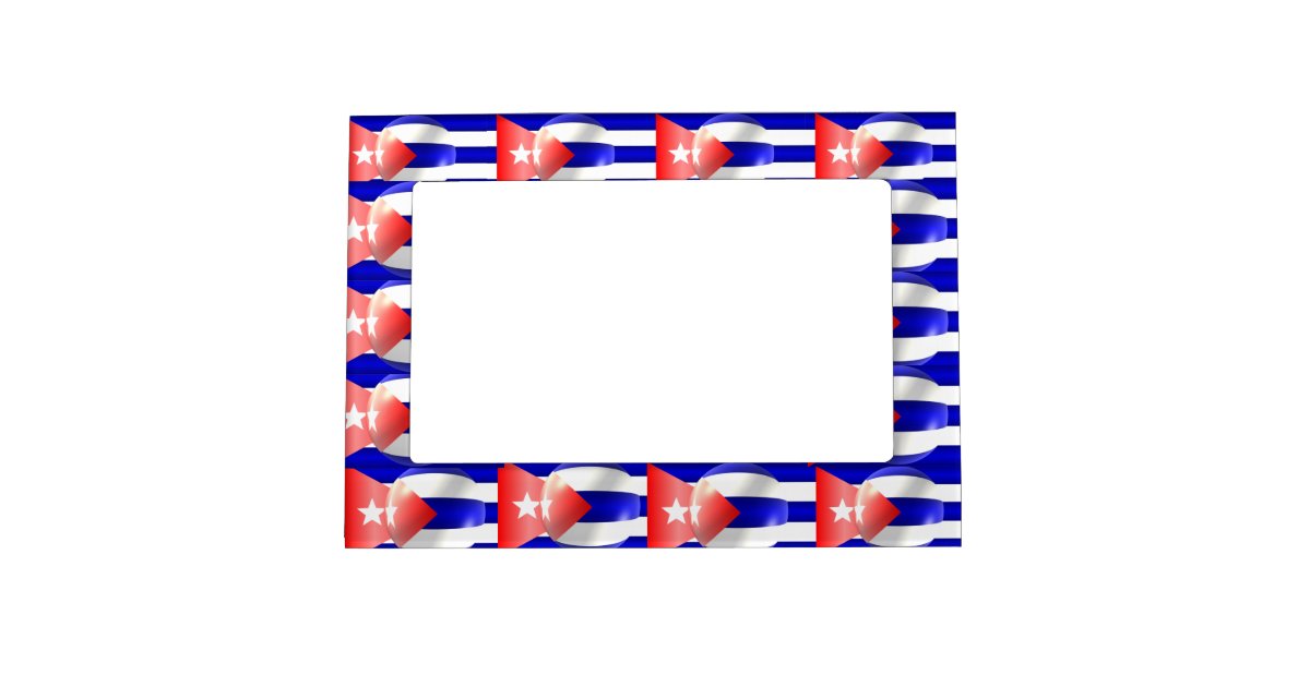 Cuban Flag Frame Zazzle