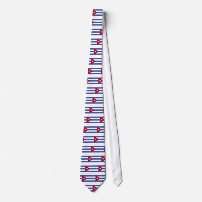 Cuban flag neck tie (Front)