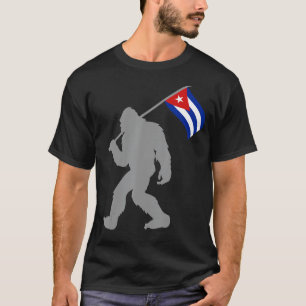 Cuban Flag on Cuba Flag T-Shirt