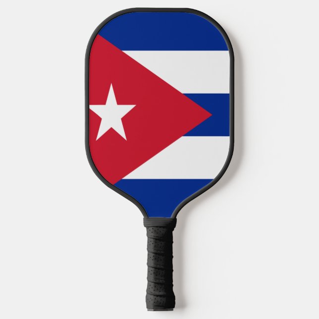Cuban flag pickleball paddle (Front)