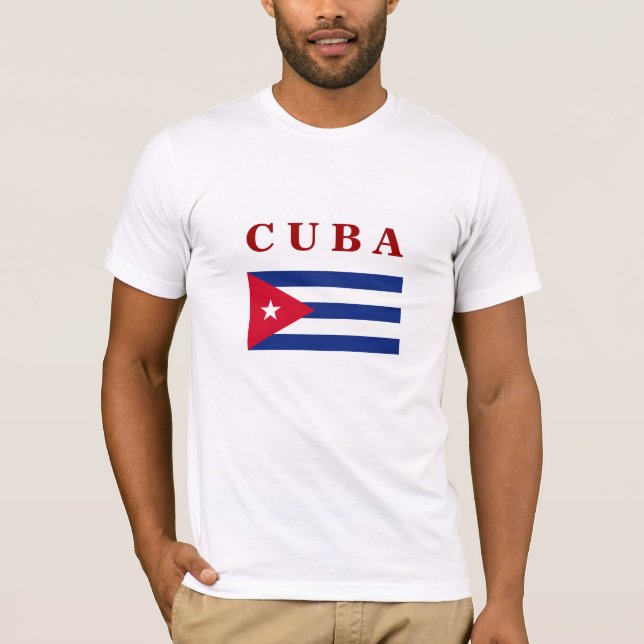 Cuban Flag, popular design T-Shirt (Front)