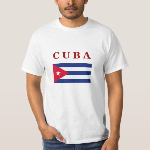 Cuban Flag popular design T_Shirt