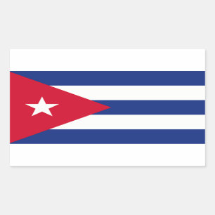 Cuban Flag Rectangular Sticker
