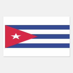 Cuban Flag Rectangular Sticker