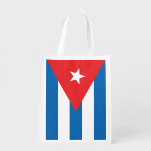Cuban flag reusable bag