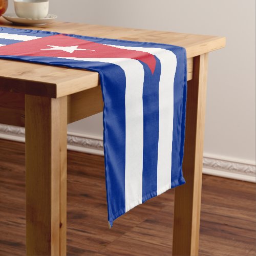 Cuban flag  Sports fan house decor  Cuba Short T Short Table Runner