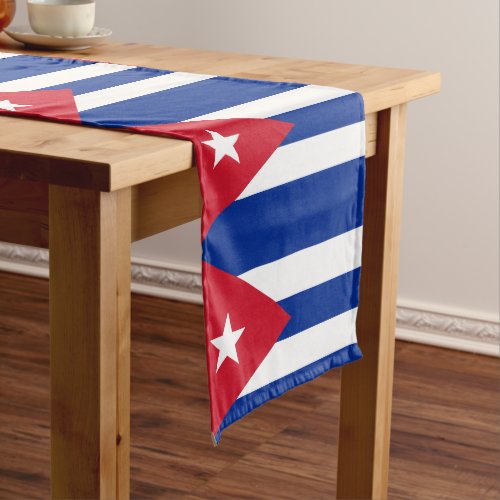 Cuban flag  Sports fan house decor  Cuba Short Table Runner