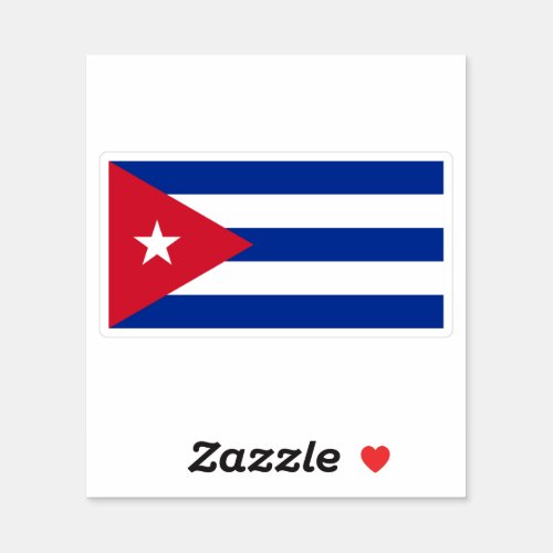 Cuban Flag Sticker