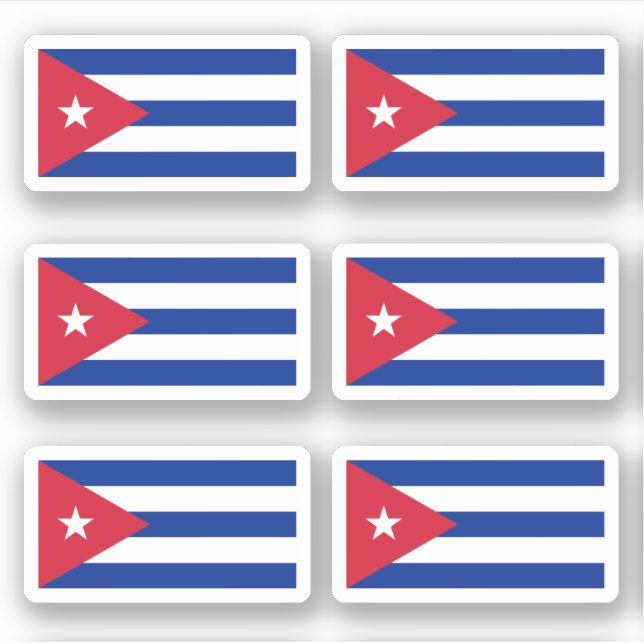 Cuban flag sticker (Front)