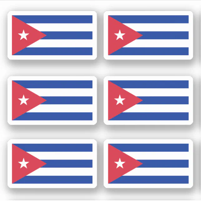 Cuban flag sticker | Zazzle