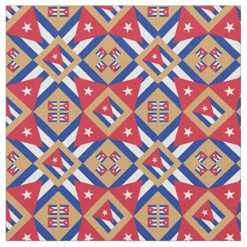 Cuban Flag  Trendy Cuba Fabric fashion GLD