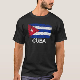 Cuban Flag  Vintage Made In Cuba Gift  T-Shirt
