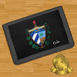 Cuban flag wallets, emblem, Cuba fashion Trifold Wallet<br><div class="desc">Wallets: Cuba Coat of Arms & patriotic Cuban Flag fashion - love my country,  travel,  holiday gifts,  national patriots / sports fans</div>