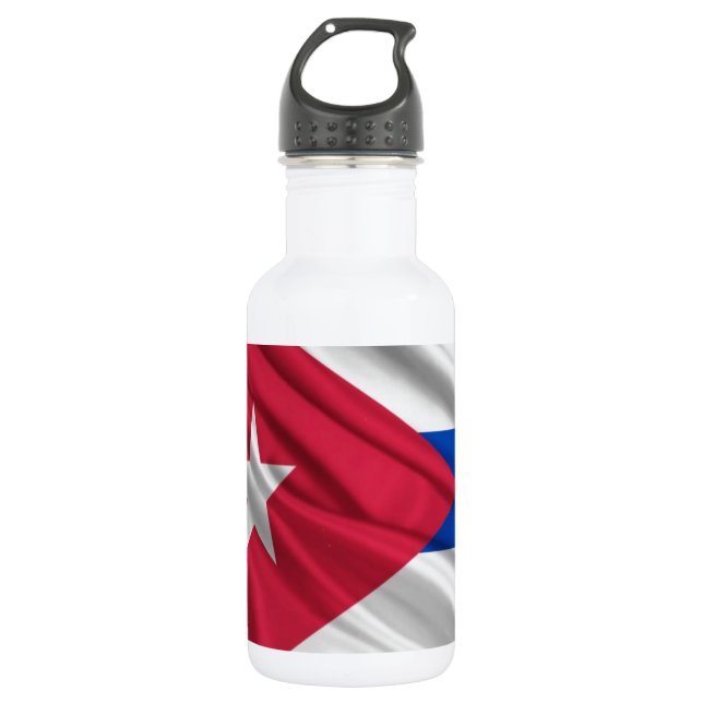 Cuban Flag Water Bottle (Front)