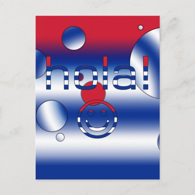 Cuban Gifts : Hello / Hola Face Postcard (Front)