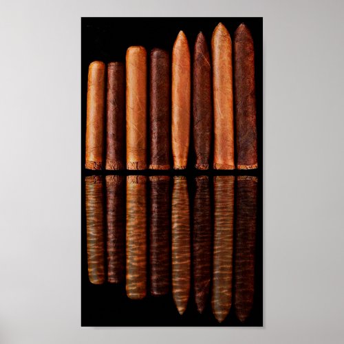 Cuban Habana Cigars Vip Black Minimalism Poster