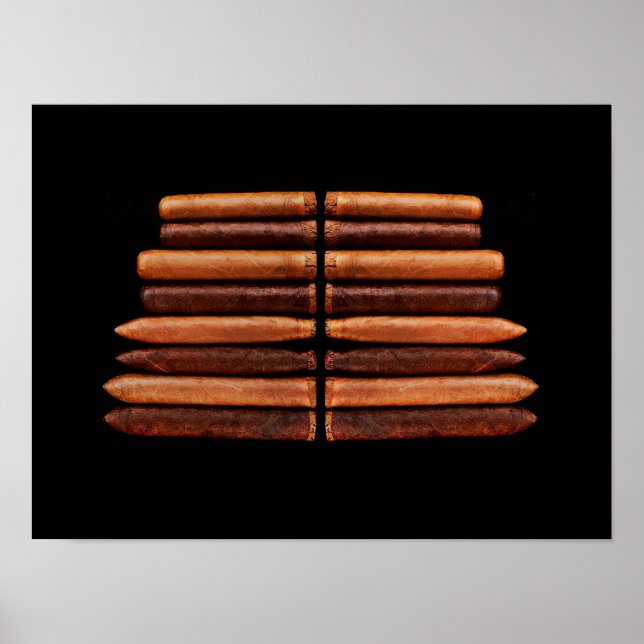 Cuban Habana Cigars Vip Black Minimalism Poster (Front)