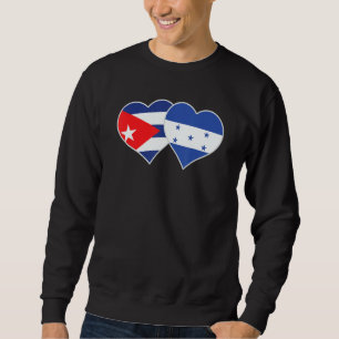 Cuban Honduran Flag Heart Cuba Honduras Sweatshirt