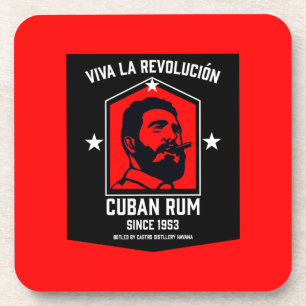 Cuban Libre Rum Drinkers Revolution  Beverage Coaster