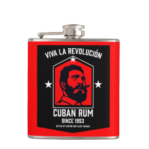 Cuban Libre Rum Drinkers Revolution  Flask