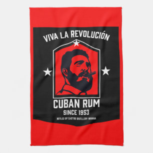 Cuban Libre Rum Drinkers Revolution Kitchen Towel