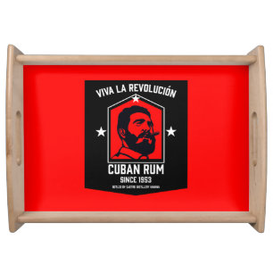 Cuban Libre Rum Drinkers Revolution  Serving Tray