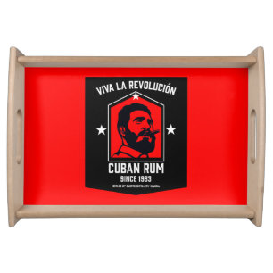 Cuban Libre Rum Drinkers Revolution Serving Tray