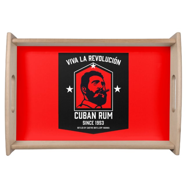Cuban Libre Rum Drinkers Revolution  Serving Tray (Front)