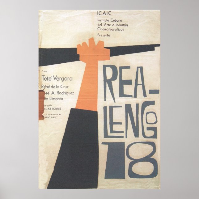 Cuban Movie Poster Cuban Film Poster (Front)