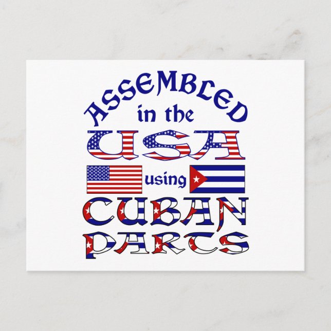 Cuban Parts Postcard (Front)