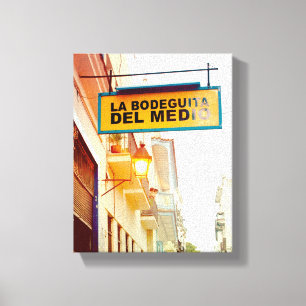 Cuban Photo of Old Havana Habana Bodegita Canvas Print