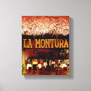 Cuban Photo of Old Havana Montura Canvas Print