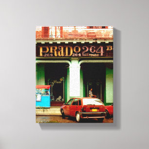 Cuban Photo of Old Havana Prado 264 Canvas Print