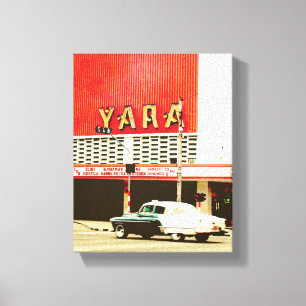 Cuban Photo of Old Havana Yara Canvas Print