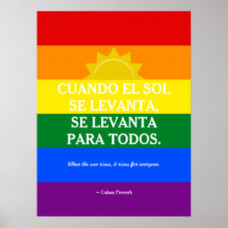 Cuban Proverb Poster