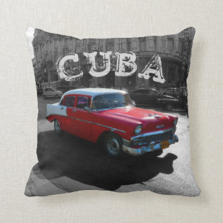 Cuban Red Car Cushion with Title