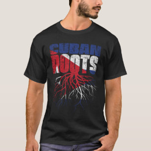 Cuban Roots Cuba Heritage Flag T-Shirt