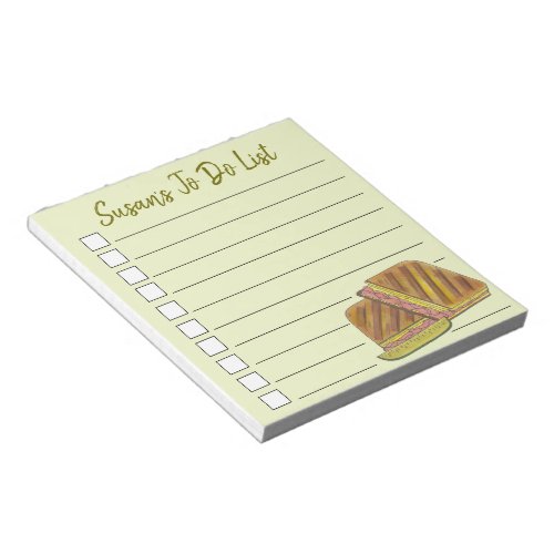 Cuban Sandwich Ham Pork Swiss Cheese To Do List Notepad