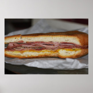 Cuban Sandwich on Canvas Print