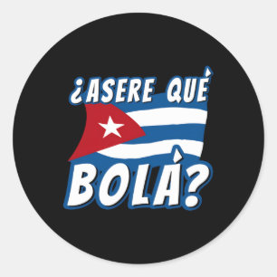 Cuban Saying Cuba Cuban Cuban Flag Classic Round Sticker