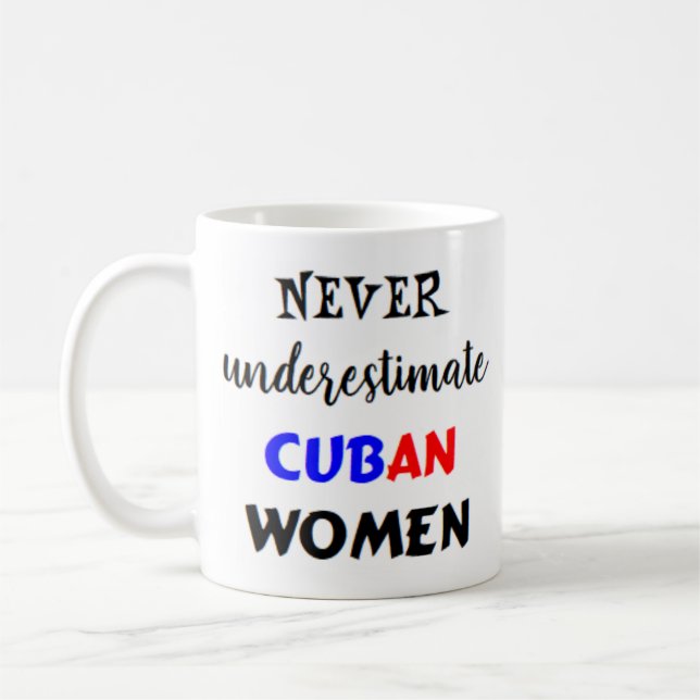 cuban women coffee mug (Left)
